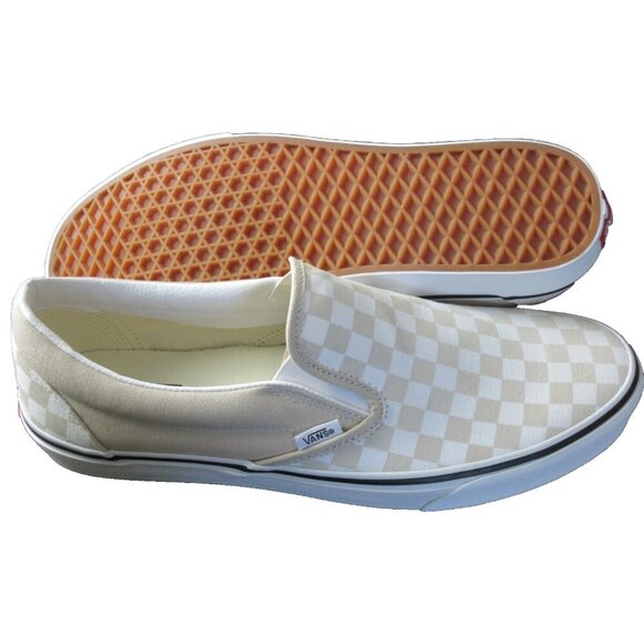 Vans Men's Classic Slip On Color Theory French Oak Checkerboard Shoes Sizes NIB - Picture 3 of 5